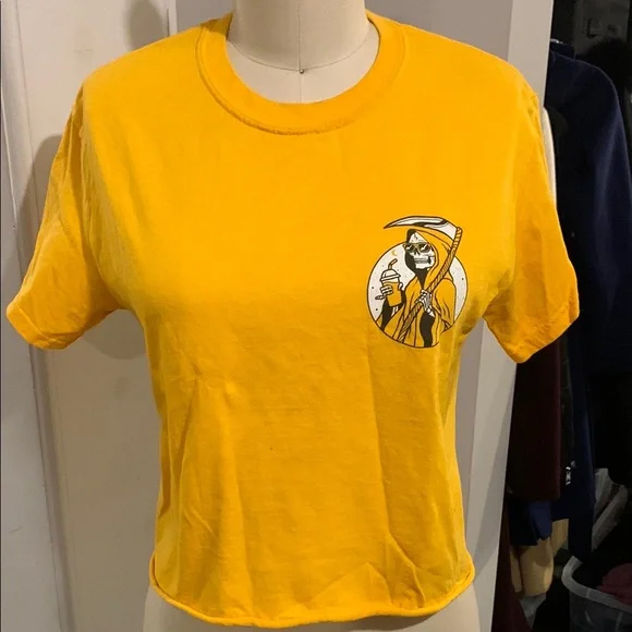 Grim Reaper “Chill Vibes” Cut Tshirt - Picture 1 of 5